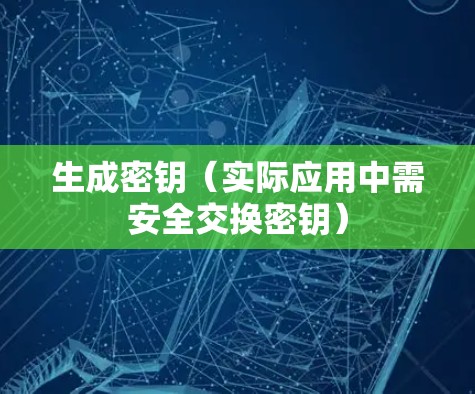 生成密钥（实际应用中需安全交换密钥）